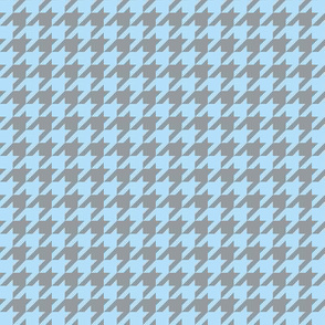 small baby blue gray houndstooth