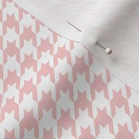 small baby pink houndstooth