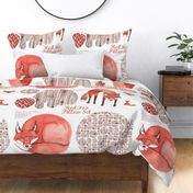 Red Fox Pillow Set (please zoom for details!)