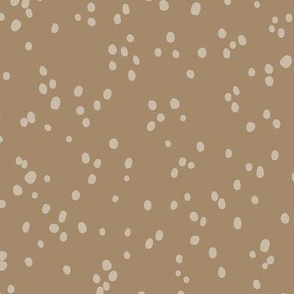 Wild animal print cheetah spots and abstract dots boho theme neutral nursery muddy beige latte brown