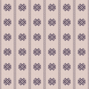 Tana Bana- Tribal Geometric Mudcloth Stripes- Lavender- Small Scale