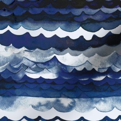 Sea waves Indigo