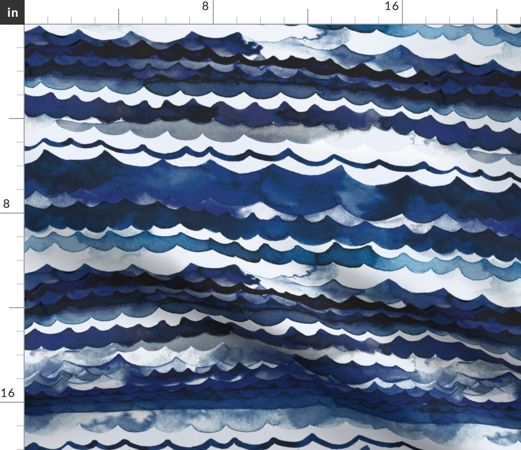 Sea waves Indigo