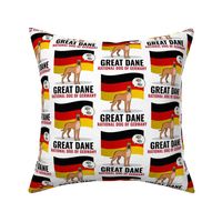 Great Dane German Flag Medium White
