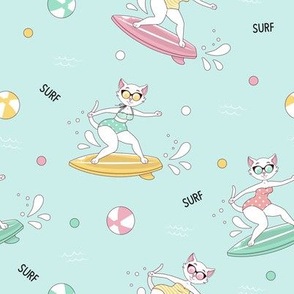 Surfin' Cats in the 50's