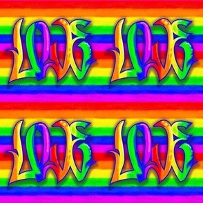 Love Graffiti Coordinate Horizontal Pin LGBTQIA