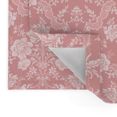 Elegant Pastel Floral Damask-Pink