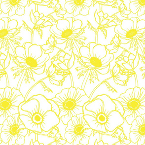 Anemones in Yellow