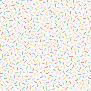 Rainbow Sprinkles on Off-White