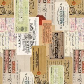 Vintage Tickets Rotated - large scale