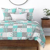 Turquoise Fox Patchwork