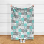 Turquoise Fox Patchwork