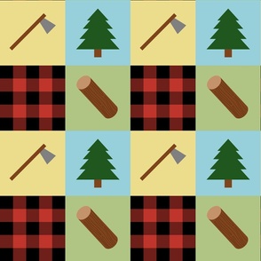 Lumberjack Squares - Large
