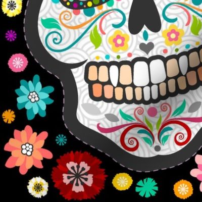 Cut-N-Sew Colorful Sugar Skull