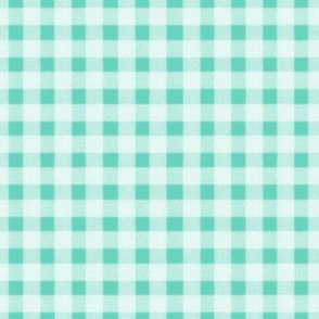 Mint with white gingham small