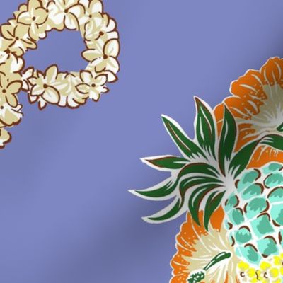 Pineapple and Hawaiian lei  pattern