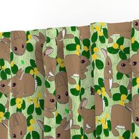 Bunnies au naturel - green (click on the FQ view if the picture doesn't load properly)