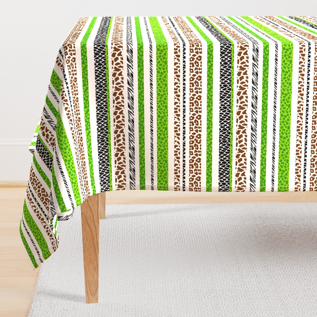 Wild Stripes - Animal Print - Light - Large Scale