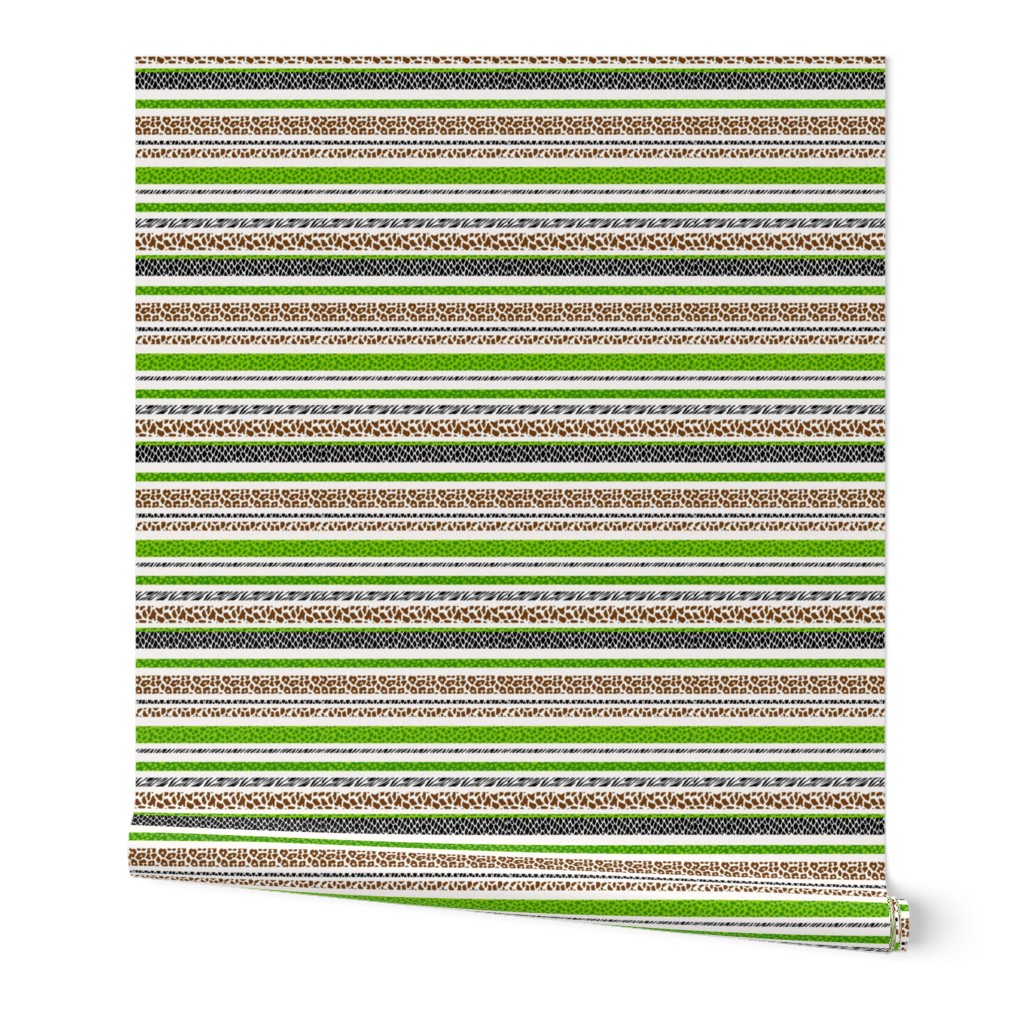 Wild Stripes - Animal Print - Light - Medium Scale
