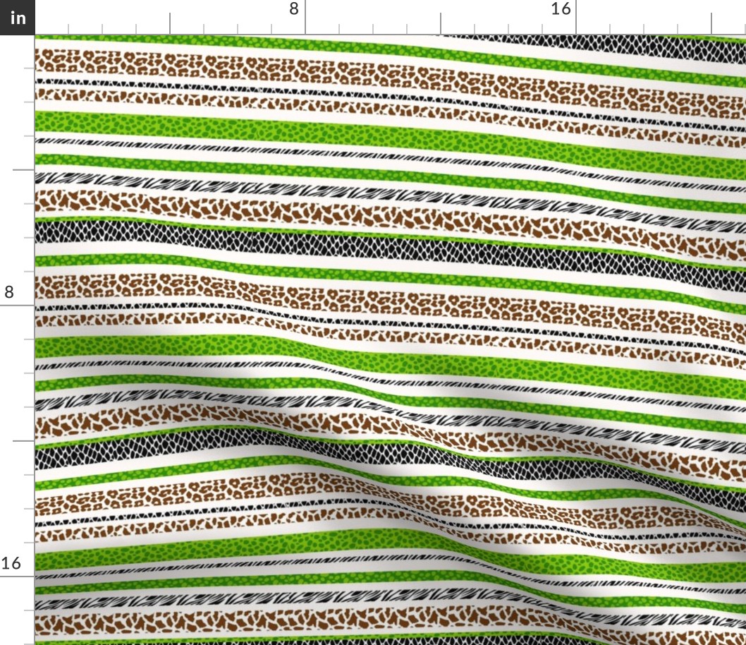 Wild Stripes - Animal Print - Light - Medium Scale