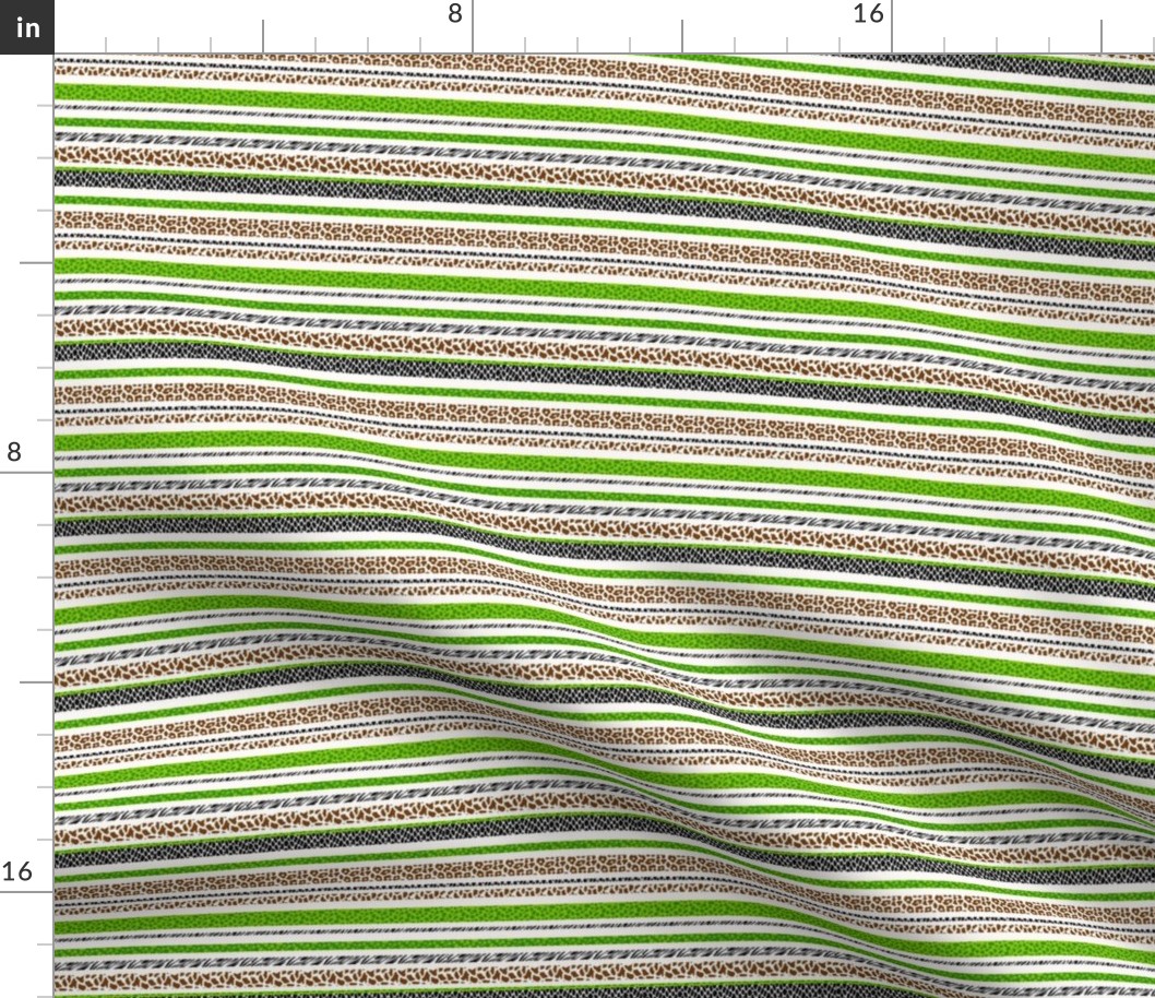 Wild Stripes - Animal Print - Light - Small Scale