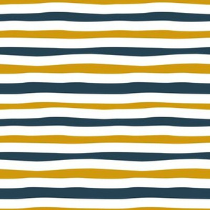 Tiny scale // Nautical stripes coordinate // white blue and yellow
