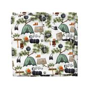 Camping,outdoors,travel,hiking pattern 