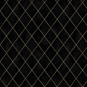 Black argyle geometric watercolor velvet pattern
