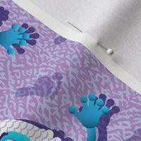 Yeti Tracks on Purple by ArtfulFreddy
