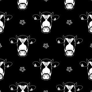  cow cows animal animals farm black white milk portrait face head contrast staggered cute baby child children apparel clothing accessories dark king diamond mercyful fate black metal heavy metal extreme metal corpsepaint corpse paint painting makeup alter