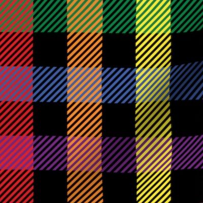 Rainbow Plaid - Extra Large (Rainbow Collection)
