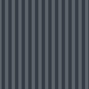Slate Grey Bengal Stripe Pattern Vertical in Charcoal