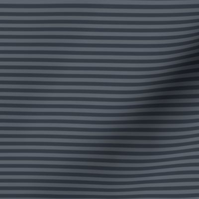 Small Slate Grey Bengal Stripe Pattern Horizontal in Charcoal