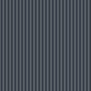 Small Slate Grey Bengal Stripe Pattern Vertical in Charcoal
