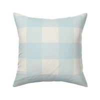 3"  Buffalo Plaid in Baby Blue cream