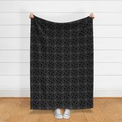 Sashiko floral swirl