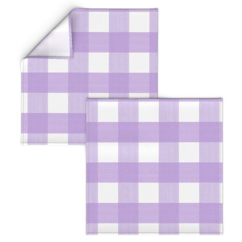 3" Buffalo Plaid in Lilac