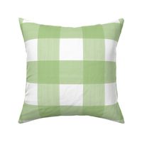 3" Spring Green white Buffalo Plaid