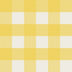 3" Deanne Bold Yellow cream Buffalo Plaid