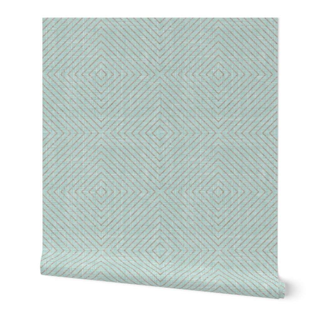 diamond lines light seafoam and osyter