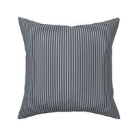 Small Slate Grey Pin Stripe Pattern Vertical in White