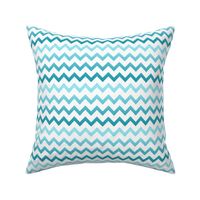 Chevrons Ombre Turquoise
