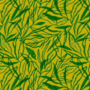 Dry Brush Leaves - Chartreuse