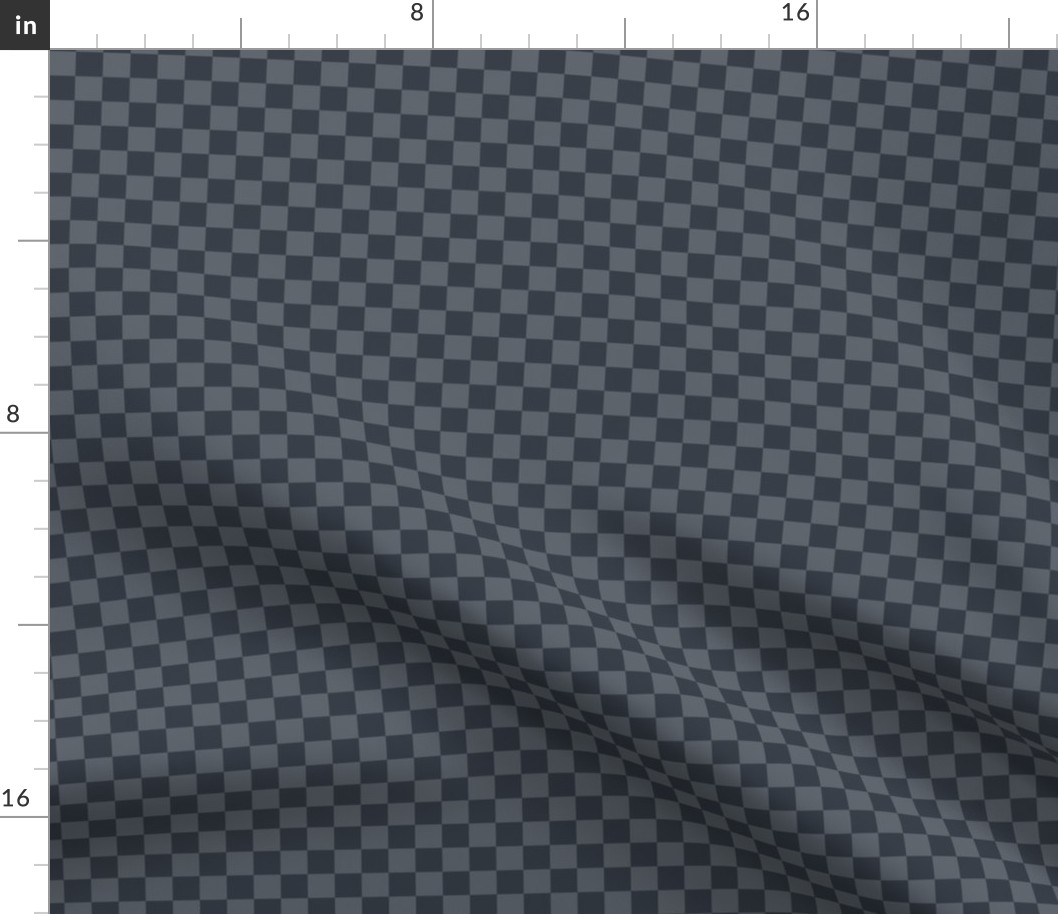 Checker Pattern - Slate Grey and Charcoal