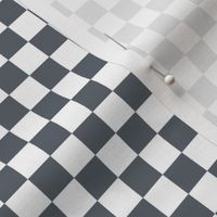 Checker Pattern - Slate Grey and White