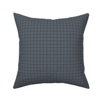 Grid Pattern - Slate Grey and Charcoal