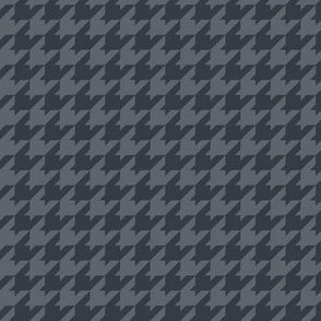 Houndstooth Pattern - Slate Grey and Charcoal