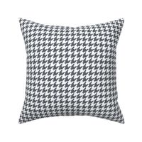 Houndstooth Pattern - Slate Grey and White