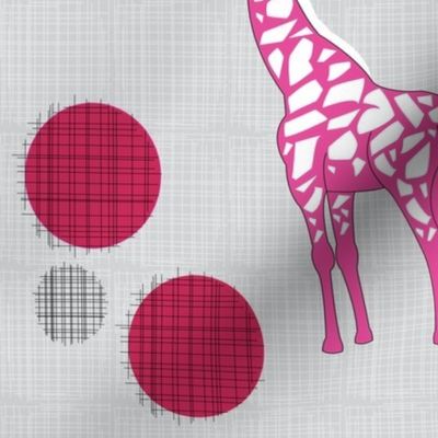 Giraffes In Pink