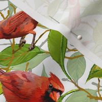 Spring Cardinals | Small | White
